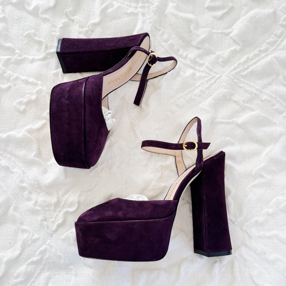Stuart Weitzman Skyhigh 145 Platform Pump Size 8.5 - Picture 3 of 7